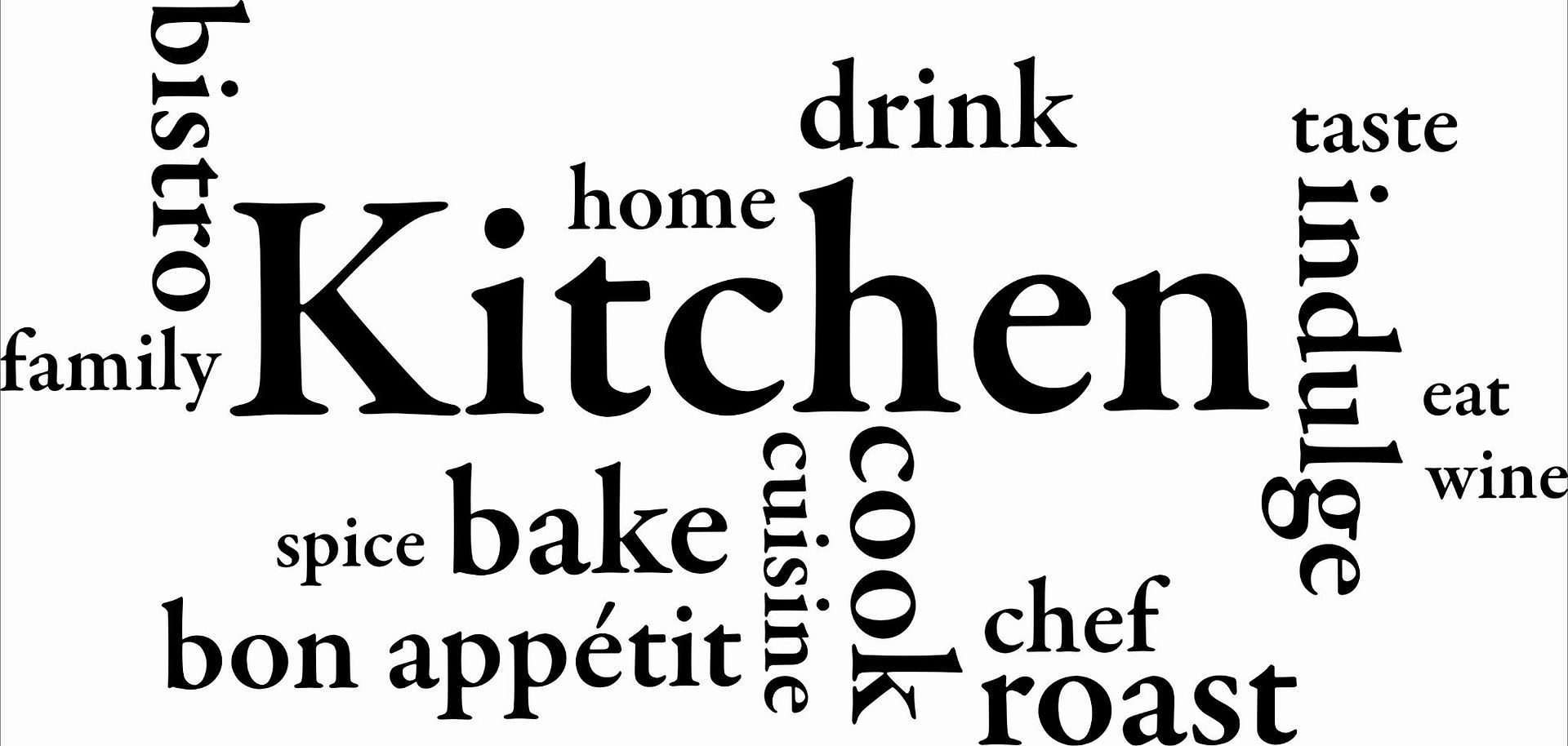 Wall Art Stickers Quotes Kitchen Living Room Bathroom Wall Decals