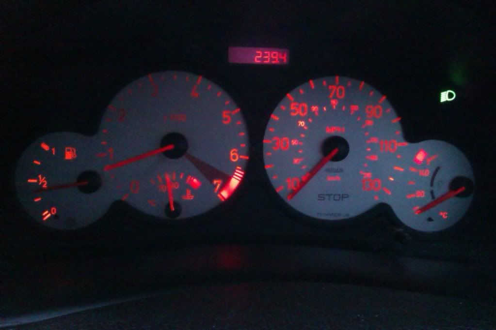 The Peugeot 206 Info Exchange › Forums › The Car › 206 Problems › 2001 206 gti dashboard lights.