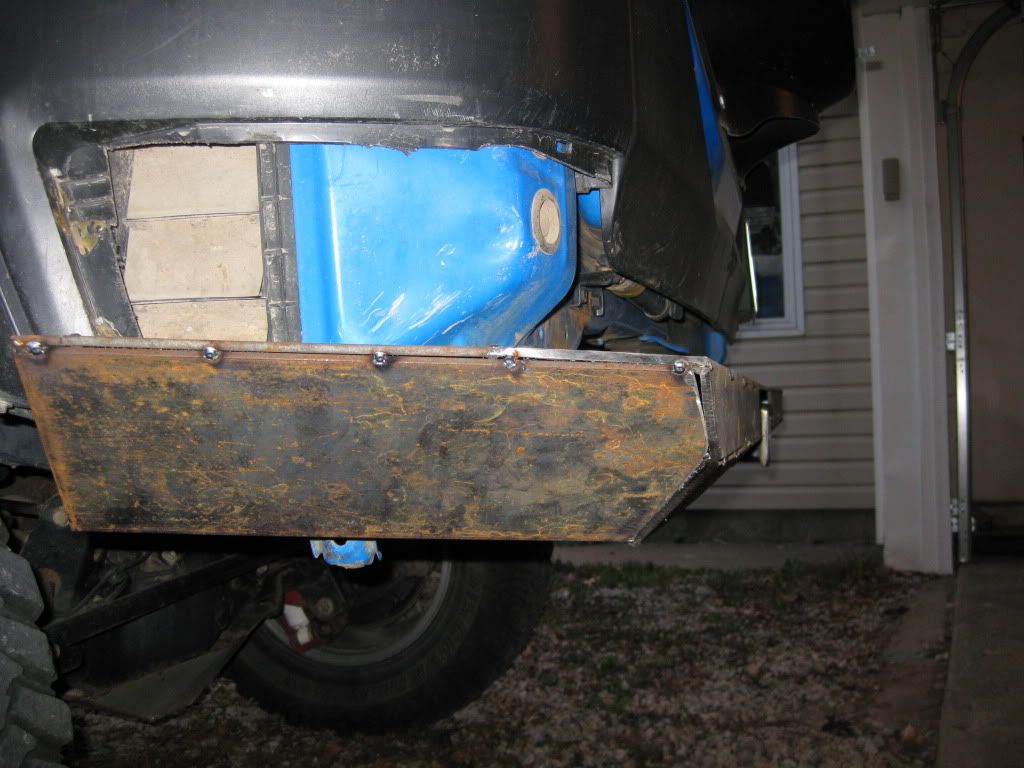 My Rear Bumper,Crossmember Mod , Max Departure Angle Toyota FJ