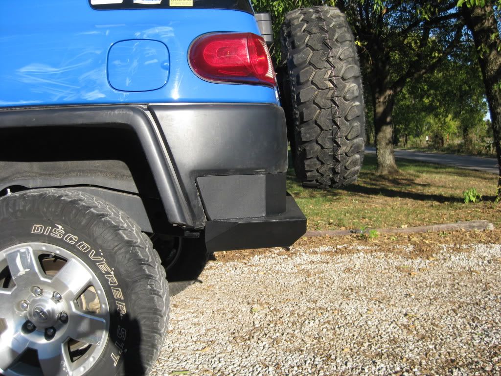My Rear Bumper,Crossmember Mod , Max Departure Angle Toyota FJ
