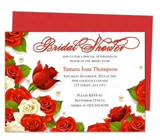Bridal Shower Invitation Template (c) AdamSmith121 best bridal heels