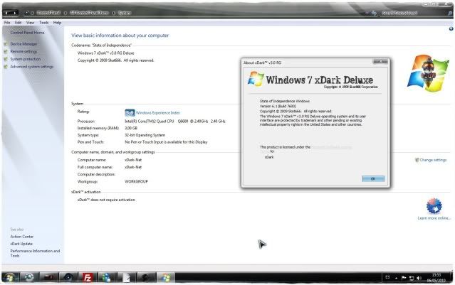 Windows 7 xDark™ Deluxe v3.1 RG - Codename: 