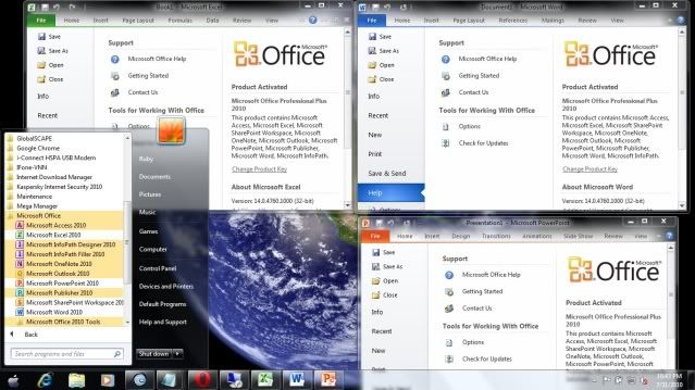 Microsoft Office Pro Plus 2010 + Activator/ Activation - NEW