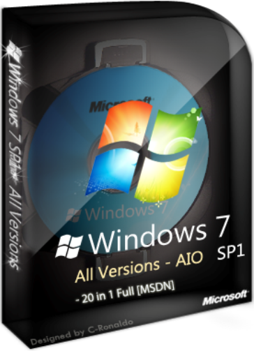 Microsoft Windows 7 SP1 MSDN 20 IN 1 SATA RAID Supported