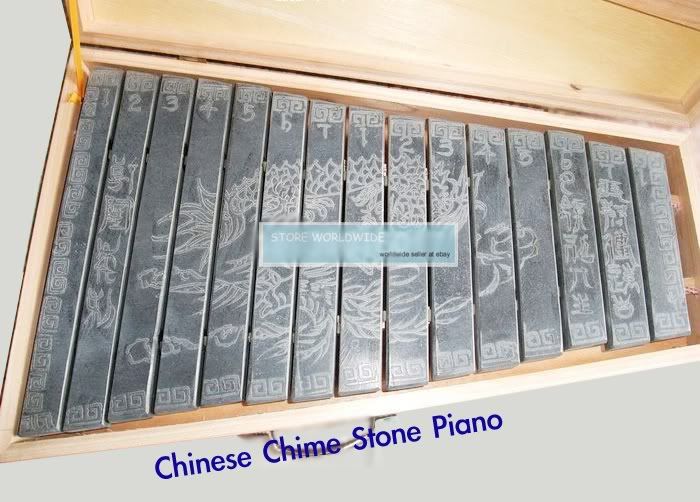 Rare Chinese Traditional Stone Xylophone (Chime Stone Piano) eBay