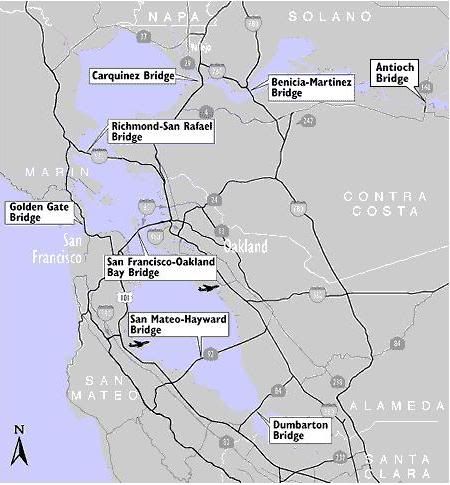 Benicia Martinez Bridge. Benicia Bridge (connects