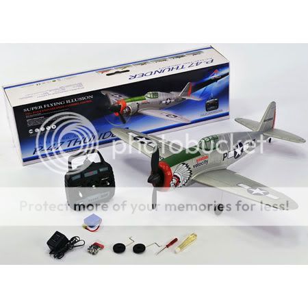 47 THUNDER 4 CH BRUSHLESS RC AIRPLANE RTF GREY  