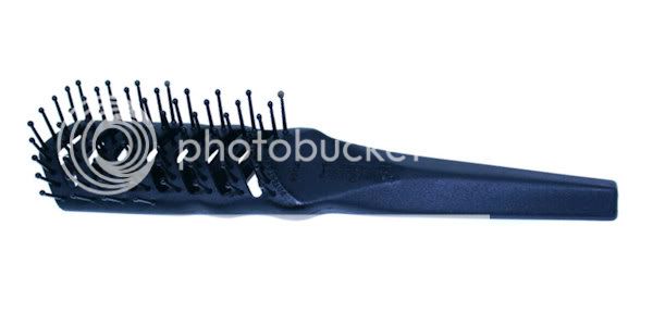 The widely spaced pins are also very useful for detangling you 