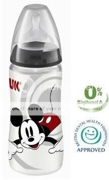 NUK Disney 300ml Wide Neck Baby Bottle BPA FREE  