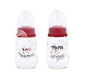Bibi Narrow Neck Papa Mama Bottle 125ml BPA Free