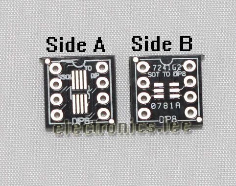 Pcs SSOP8 SOT23 to DIP8 adapter PCB SMD Convertor  