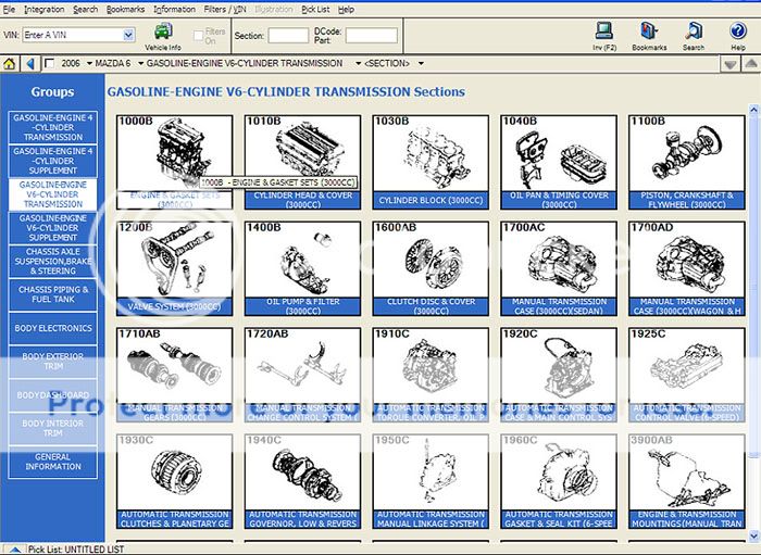 Mazda EPC USA Electronic Parts Catalog 2012