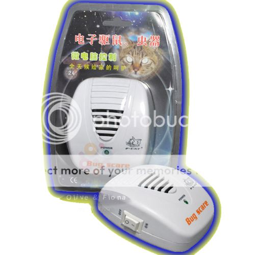 Ultrasonic Mouse Rat Pest Control Repeller Bug Scare