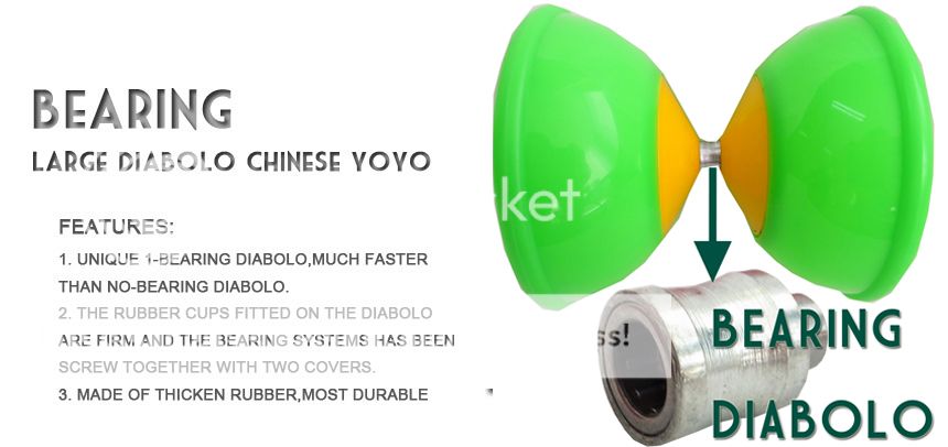 Bearing Diabolo Larger Thicken Chinese yoyo Green 4.92