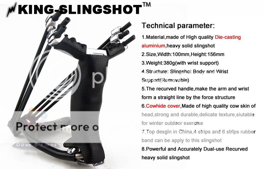 Slingshot Die Casting Aluminium Stainless Heavy Wrist Catapult