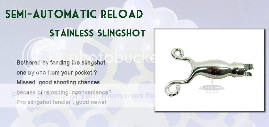 Stainless slingshot+95 Ammo Semi automatic Reload Catapult ammo 