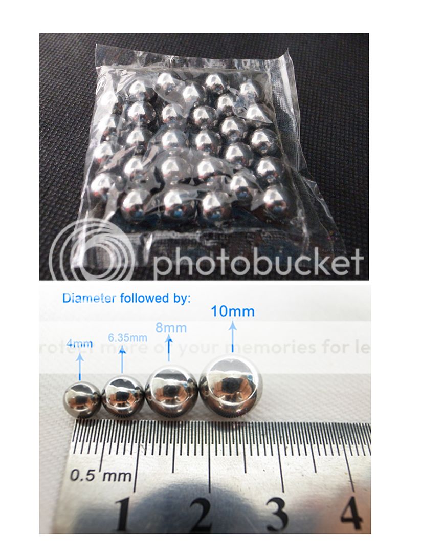 Bag Steel Balls Ammo for Slingshot SEALED in Bag 10mm