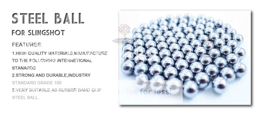 85Pcs 6.35mm Rubber Band Clip Steel Ball For Slingshot  