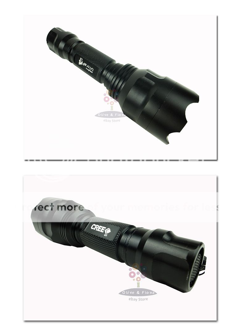   1000LM Led Flashlight Pocket Rechargeable Torch Bicycle light  