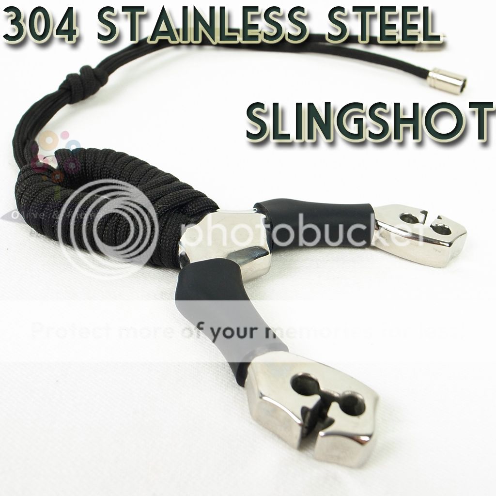 Stainless Steel Slingshot Hunting Sling Shot Catapult  